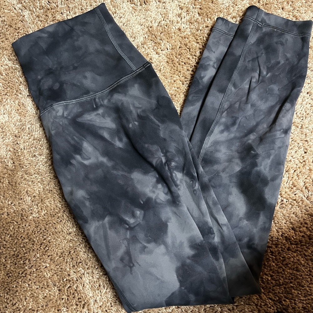 Lululemon Align High Rise Pant 25” Diamond Dye Pitch Grey Graphite Grey